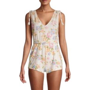LoveShackFancy - Bascom Floral One Piece Romper Sz L